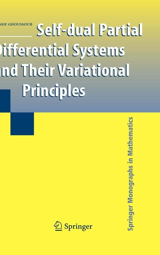 Self-Dual Partial Differential Systems and Their Variational Principles