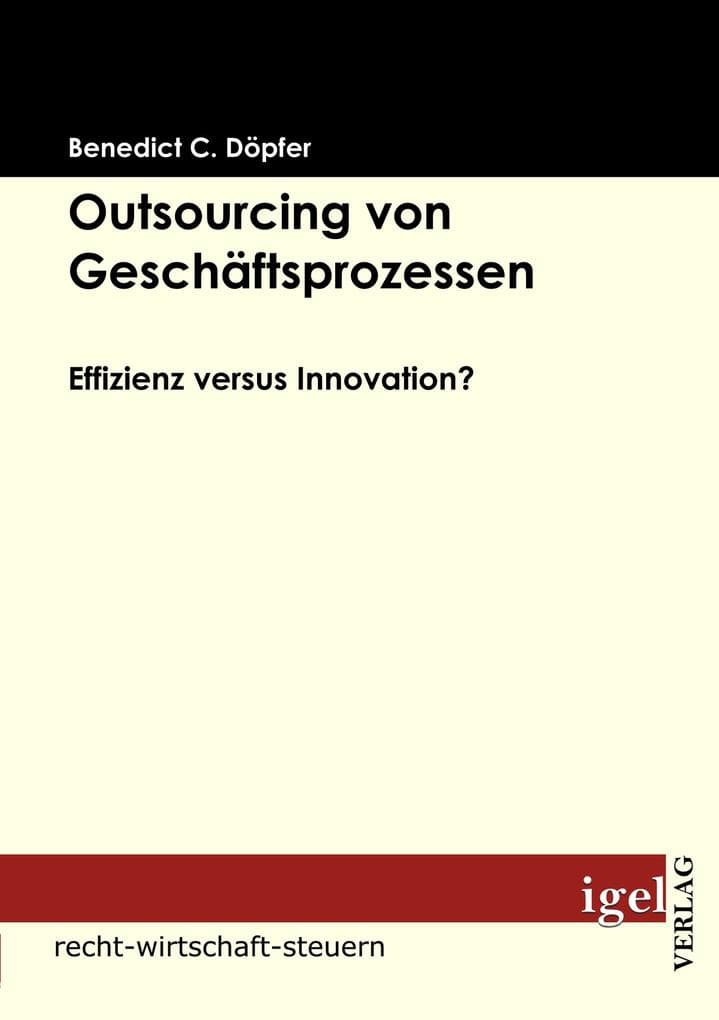 Outsourcing von Geschäftsprozessen