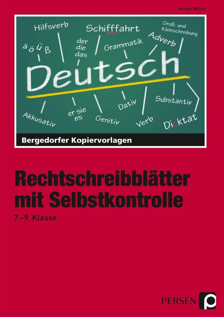 Rechtschreibblätter mit Selbstkontrolle. 7. - 9. Schuljahr