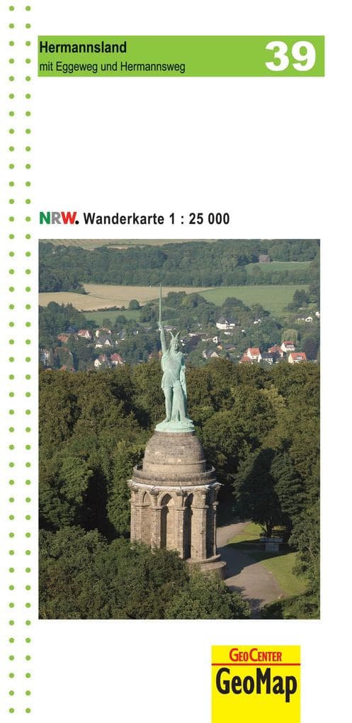 Wanderkarte Nordrhein-Westfalen 39 Hermannsland 1 : 25 000