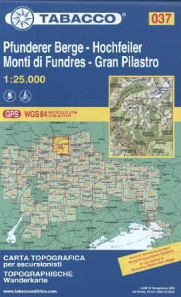 Tabacco Wandern 1 : 25 000 Hochfeiler Pfunderer Berge