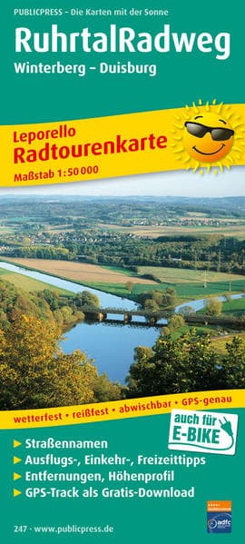 Ruhrtal-Radweg 1 : 50 000