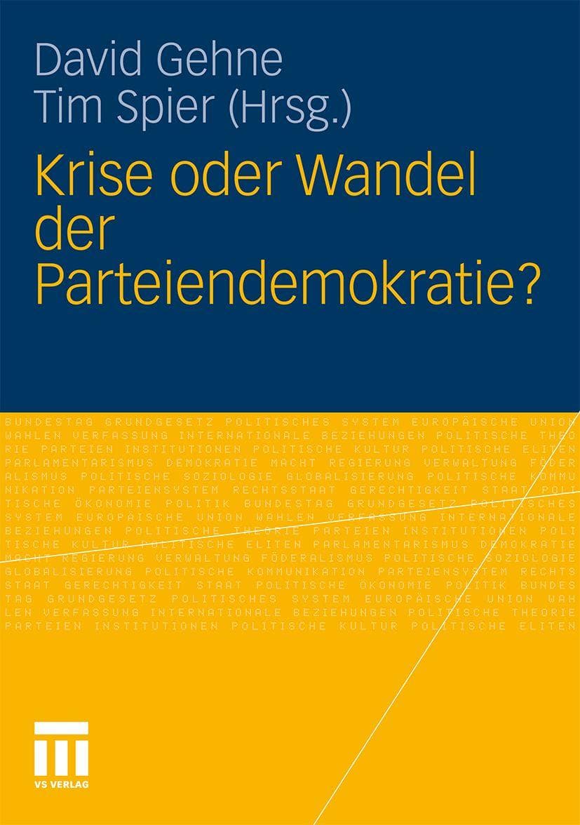 Krise oder Wandel der Parteiendemokratie?