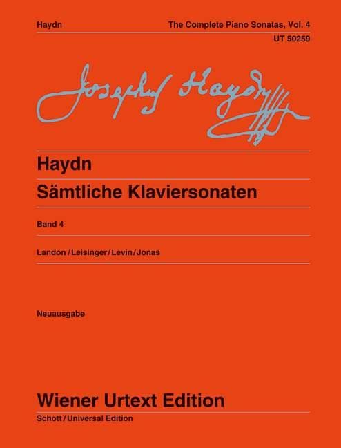 Sämtliche Klaviersonaten: Sonaten Hob. XVI:34, XVI:40-42, XVI:47-52. Ed. Landon/Leisinger/Levin. Vol. 4. Klavier.