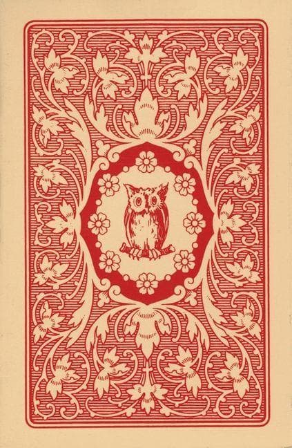 Lenormand Orakelkarten - rote Eule: Wahrsagekarten mit Text