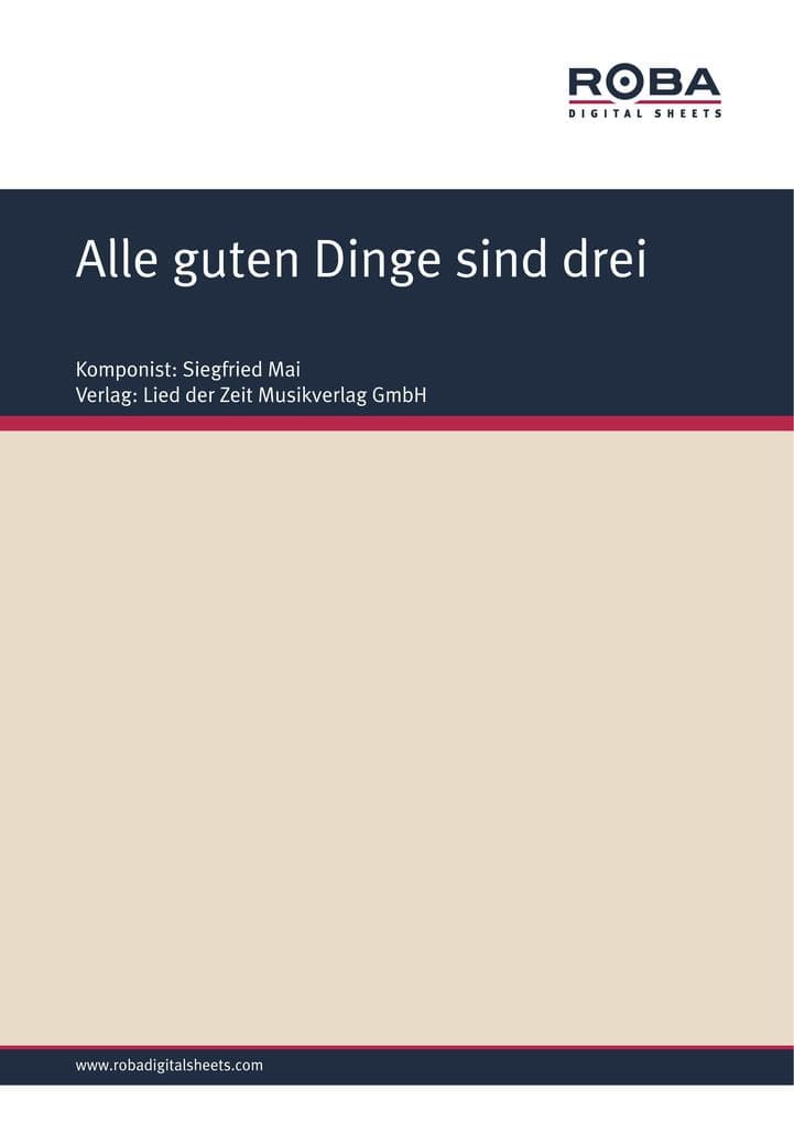Alle guten Dinge sind drei: Single Songbook