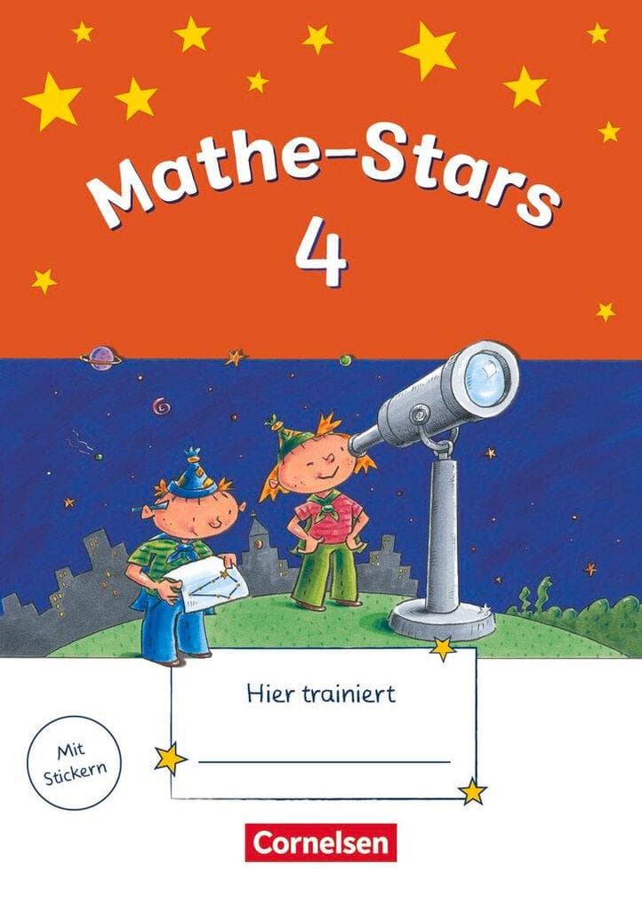 Mathe-Stars 4. Schuljahr. Übungsheft mit Lösungsheft: Übungsheft - Mit Lösungen