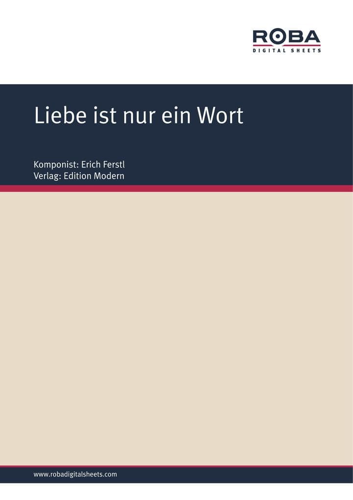 Liebe ist nur ein Wort: Single Songbook