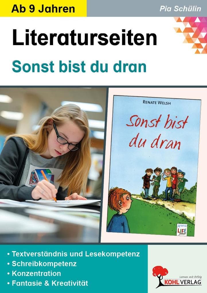 Sonst bist du dran - Literaturseiten: Begleitmaterial mit Arbeitsblättern zur Lektüre