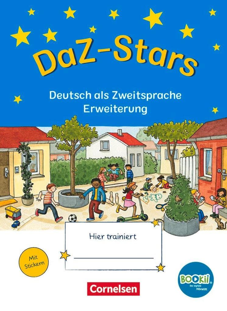 DaZ-Stars - BOOKii-Ausgabe: Deutsch als Zweitsprache - Erweiterung - Übungsheft - Mit Lösungen