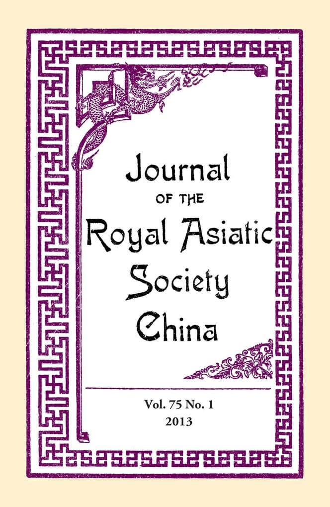 Journal of the Royal Asiatic Society China Vol.75 No.1