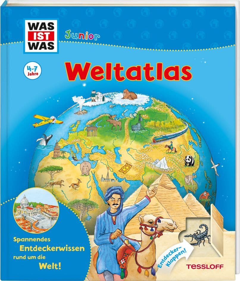 WAS IST WAS Junior Weltatlas für Kinder: Welche Kontinente gibt es? Wo liegt Afrika? Wo liegt der höchste Berg der Welt?