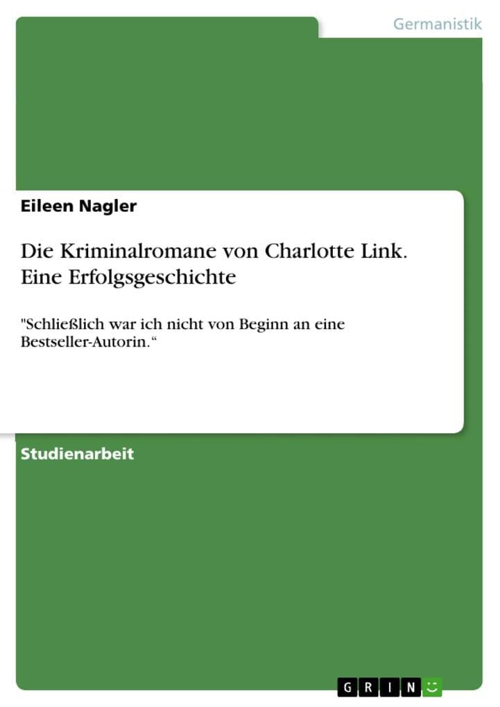 Die Kriminalromane von Charlotte Link. Eine Erfolgsgeschichte: "Schließlich war ich nicht von Beginn an eine Bestseller-Autorin."