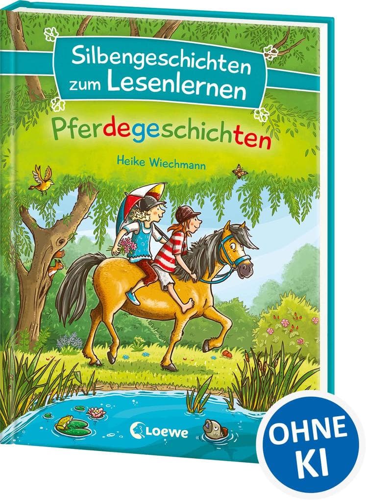 Silbengeschichten zum Lesenlernen - Pferdegeschichten: Lesetraining für die Grundschule - Lesetexte mit farbiger Silbenmarkierung