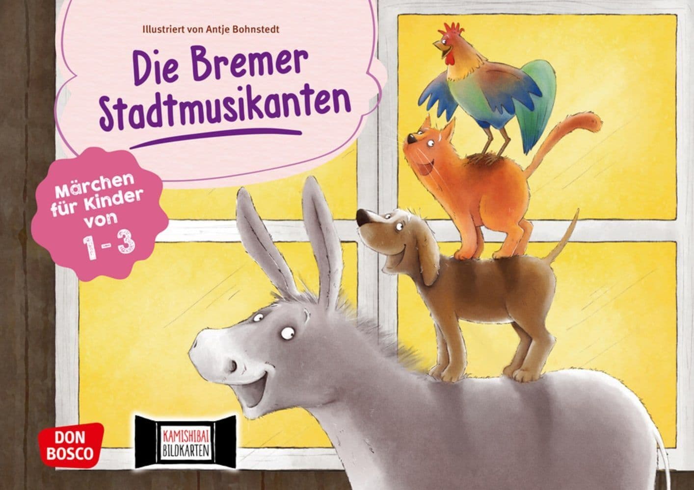 Die Bremer Stadtmusikanten. Kamishibai Bildkartenset.: Märchen für Kinder von 1-3