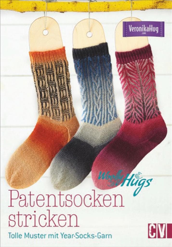 Woolly Hugs Patentsocken stricken: Tolle Muster mit Year-Socks-Garn