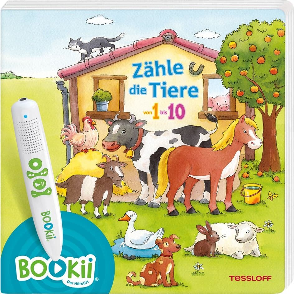 BOOKii® Zähle die Tiere von 1 bis 10: Antippen, Spielen, Lernen