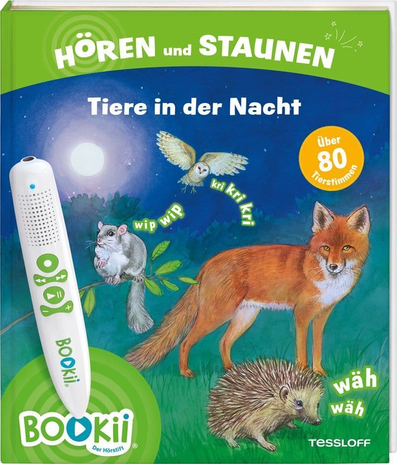 BOOKii® Hören und Staunen Tiere in der Nacht: Antippen, Spielen, Lernen