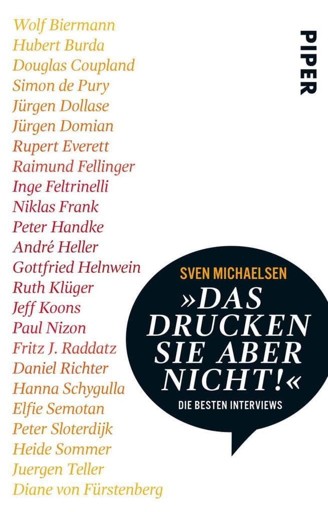 »Das drucken Sie aber nicht!«: Die besten Interviews