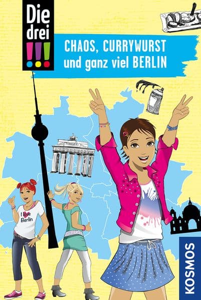 Die drei !!!, Chaos, Currywurst und ganz viel Berlin: Mit den wichtigsten Sehenswürdigkeiten, Sprachführer und Stadtplan