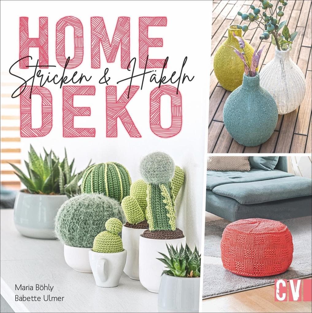 Home-Deko stricken & häkeln: Stylische Wohn-Accessoires selbst gestalten. Vom Teppich über Sitzkissen bis zum Tischläufer - Häkel- und Strick-Projekte in aktuellen Farben und Trend-Motiven