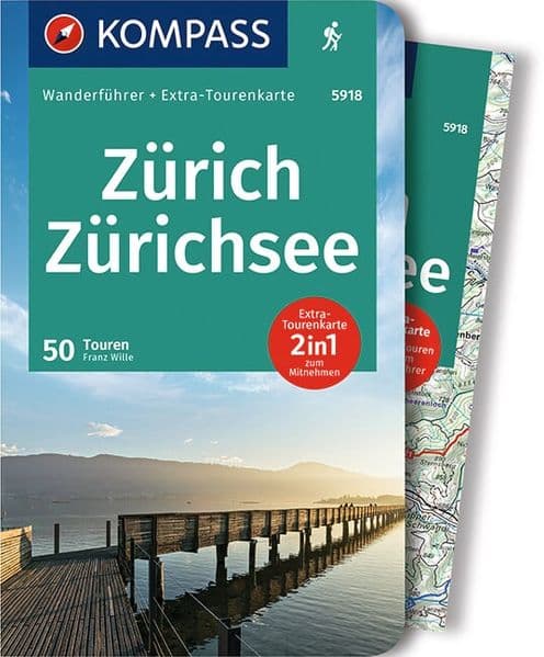 KOMPASS Wanderführer Zürich, Zürichsee, 50 Touren: mit Extra-Tourenkarte, GPX-Daten zum Download