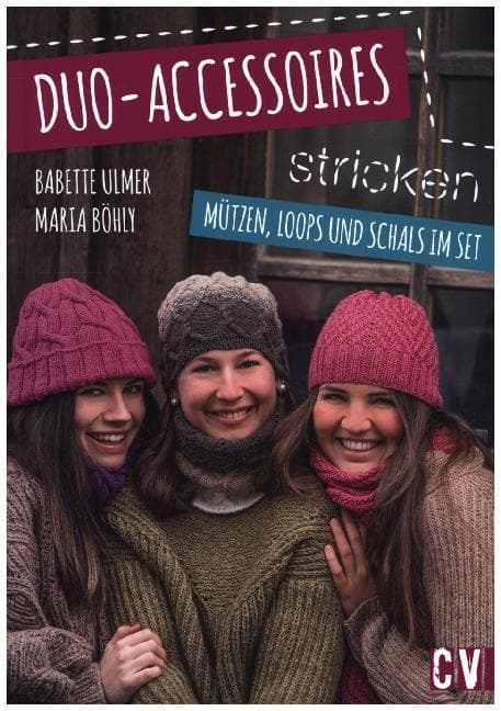 Duo-Accessoires stricken: Mützen, Loops und Schals im Set