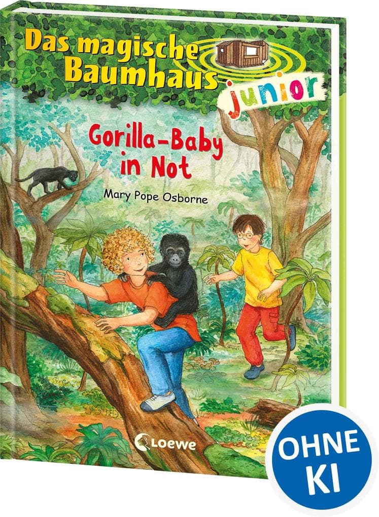 Das magische Baumhaus junior (Band 24) - Gorilla-Baby in Not: Kinderbuch zum Vorlesen und ersten Selberlesen - Mit farbigen Illustrationen - Für Mädchen und Jungen ab 6 Jahre