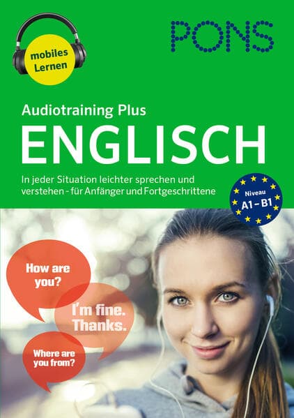 PONS Audiotraining Plus Englisch: In jeder Situation leichter sprechen und verstehen - für Anfänger und Fortgeschrittene