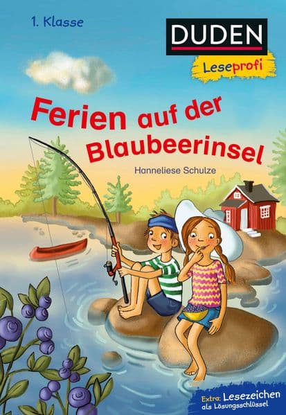 Duden Leseprofi - Ferien auf der Blaubeerinsel, 1. Klasse: Kinderbuch für Erstleser ab 6 Jahren