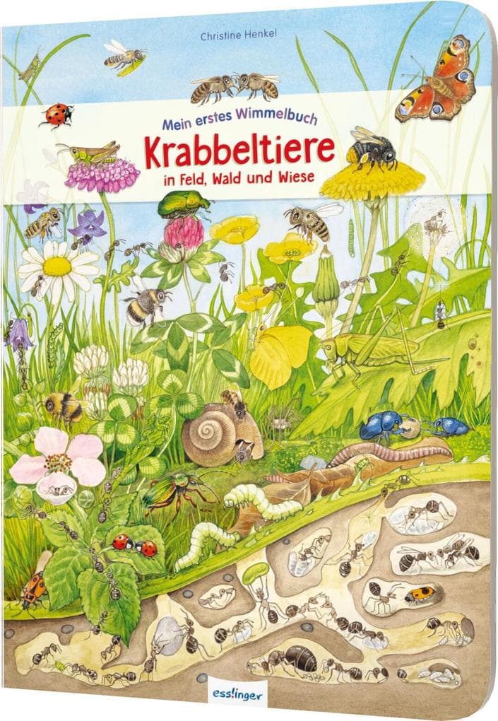 Mein erstes Wimmelbuch: Krabbeltiere in Feld, Wald und Wiese: Die Welt der Insekten für Kinder ab 3 Jahre