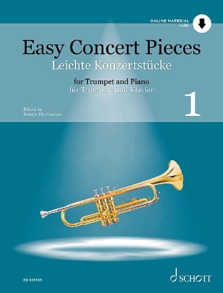 Easy Concert Pieces Band 1. Trompete und Klavier: 22 Pieces from 5 Centuries. Ausgabe mit Online-Audiodatei.