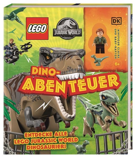 LEGO® Jurassic World(TM) Dino-Abenteuer: Entdecke alle LEGO Jurassic World Dinosaurier! Minifigur Claire und Baby-Raptor