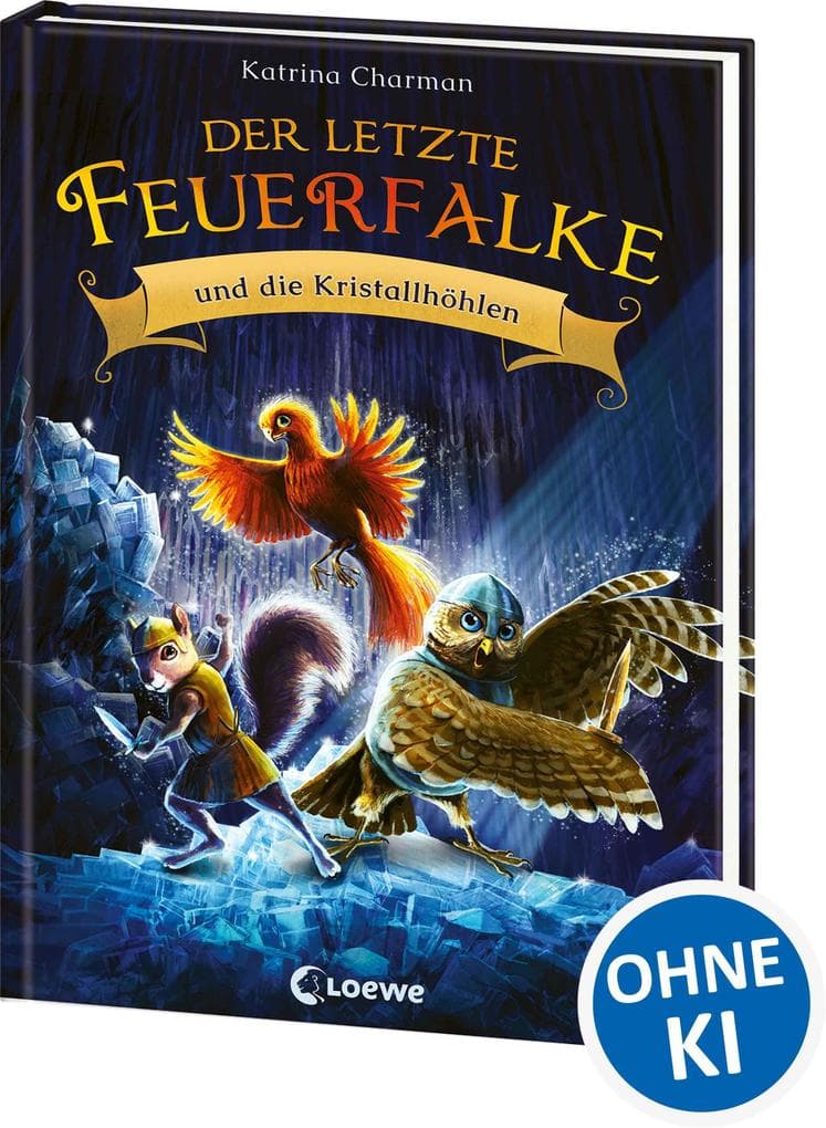 Der letzte Feuerfalke und die Kristallhöhlen (Band 2): Spannendes Erstlesebuch für Jungen und Mädchen ab 7 Jahre