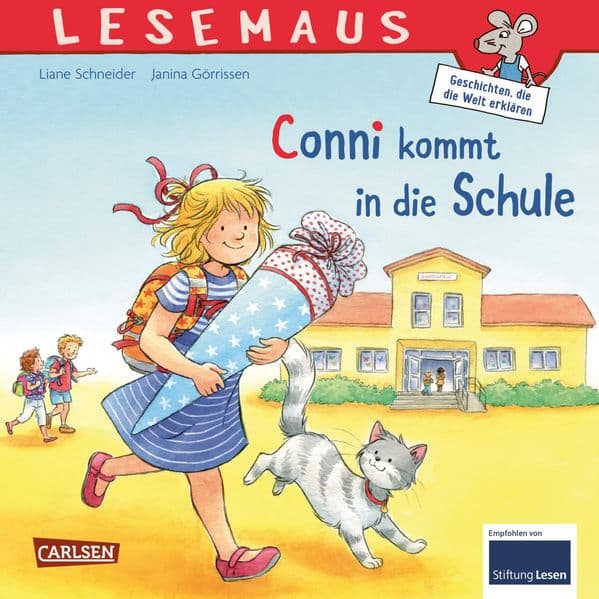 LESEMAUS 101: Conni kommt in die Schule: Kleines Bilderbuch für Vorschulkinder