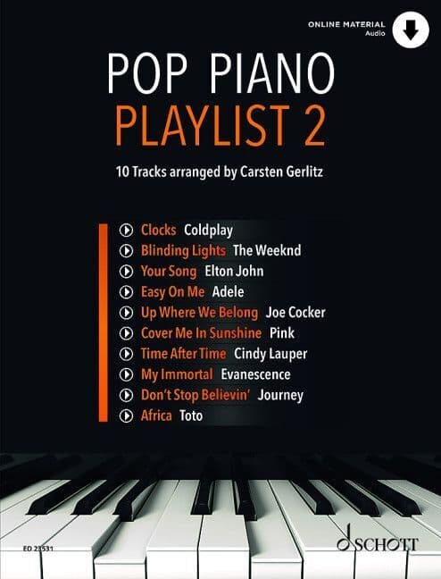 Pop Piano Playlist 2: 10 Tracks - arranged by Carsten Gerlitz. Klavier.