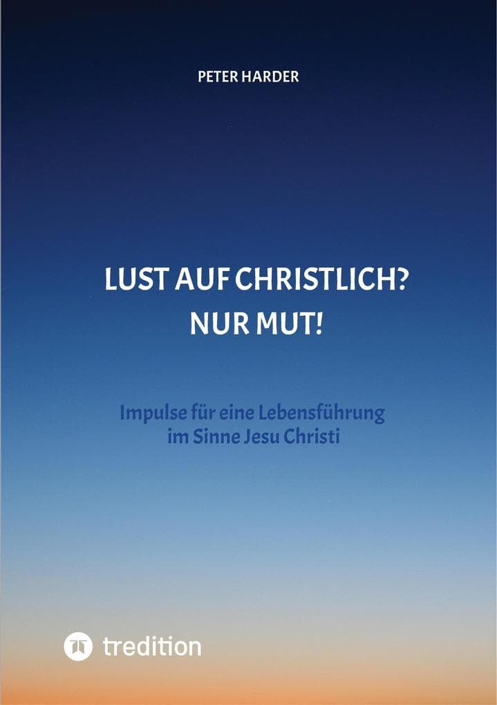 Die Aussagen Jesu Christi sollten auch heute Richtschnur für unser Leben sein. Welche Möglichkeiten es gibt, beschreibt der Autor anschaulich und lebendig, mit einer Prise Humor und immer positiv.: Wie Christsein Freude machen kann.