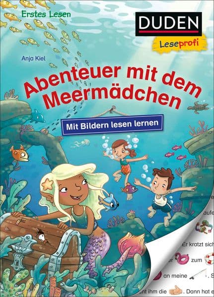Duden Leseprofi - Mit Bildern lesen lernen: Abenteuer mit dem Meermädchen: Kinderbuch für Erstleser ab 4 Jahren