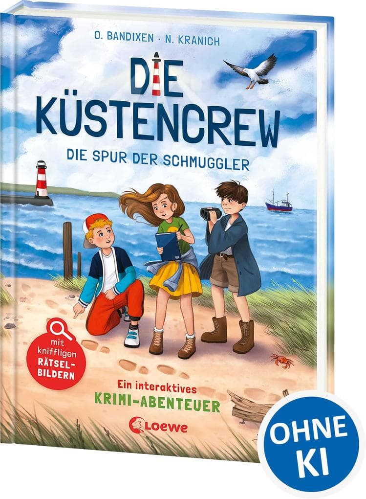 Die Küstencrew (Band 2) - Die Spur der Schmuggler: Interaktives Krimi-Abenteuer mit kniffligen Rätsel-Bildern - Spannender Mitmach-Krimi an der Nordsee für Kinder ab 9 Jahren