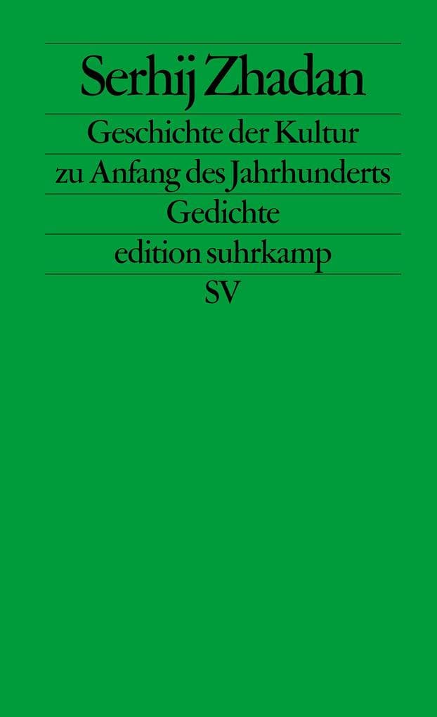 Geschichte der Kultur zu Anfang des Jahrhunderts: Gedichte