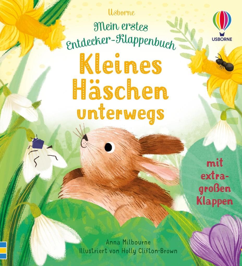Mein erstes Entdecker-Klappenbuch: Kleines Häschen unterwegs: Klappenbuch mit Tieren für Naturentdecker ab 10 Monaten