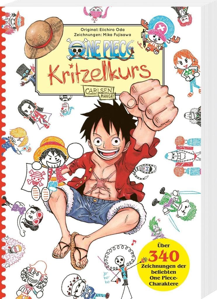 One Piece Kritzelkurs: Mehr als 340 niedliche Piraten-Illustrationen, die jeder zeichnen kann!