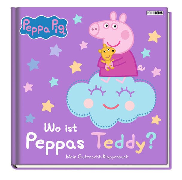 Peppa Pig: Wo ist Peppas Teddy? Mein Gutenacht-Klappenbuch: Pappbilderbuch mit Klappen