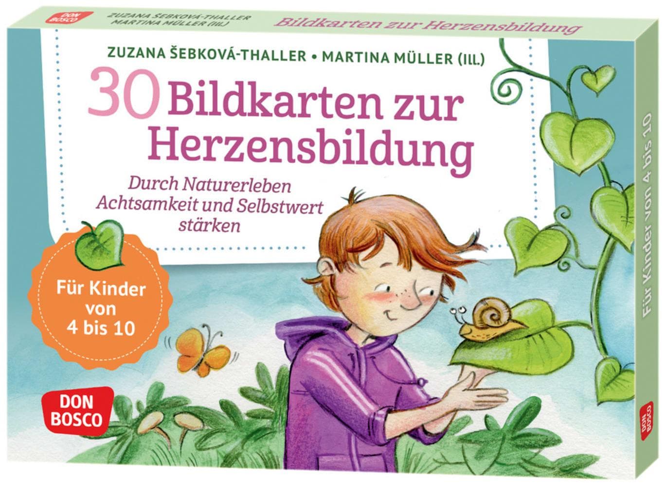 30 Bildkarten zur Herzensbildung: Durch Naturerleben Achtsamkeit und Selbstwert stärken. Spielerisch mit Kindern von vier bis zehn Jahren Naturliebe, Dankbarkeit und Empathie lernen