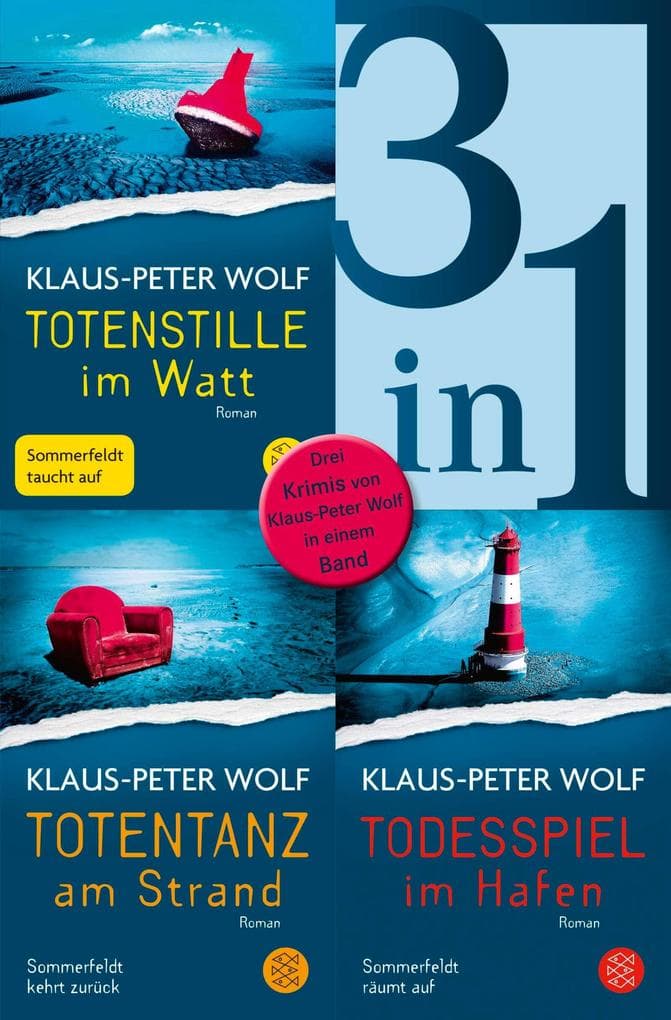 Totenstille im Watt / Totentanz am Strand / Todesspiel im Hafen - Drei Ostfriesenkrimis in einem Band: eBundle