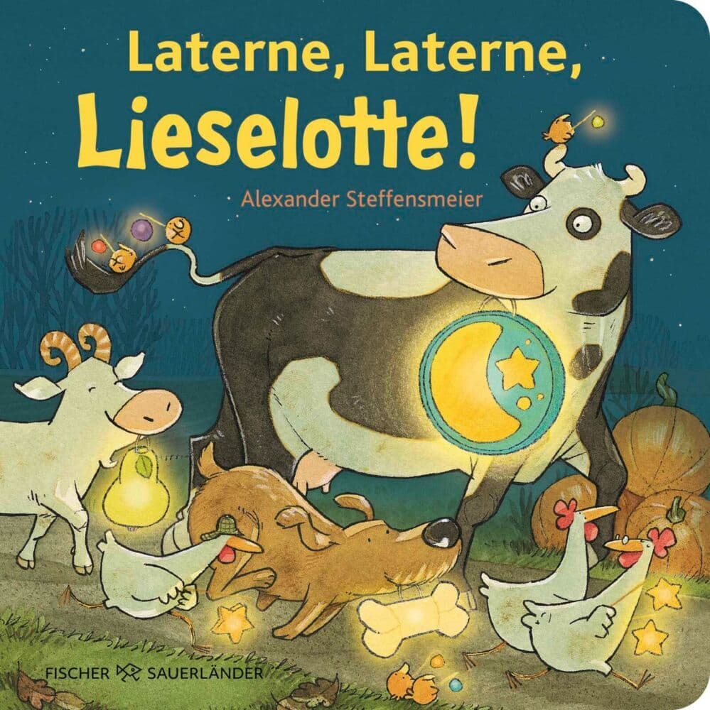 Laterne, Laterne, Lieselotte!: buntes Pappbilderbuch für Kinder ab 2 Jahre mit Kuh Lieselotte zum Thema Laternenumzug - Lieselotte-Geschichte für Herbst und Winter