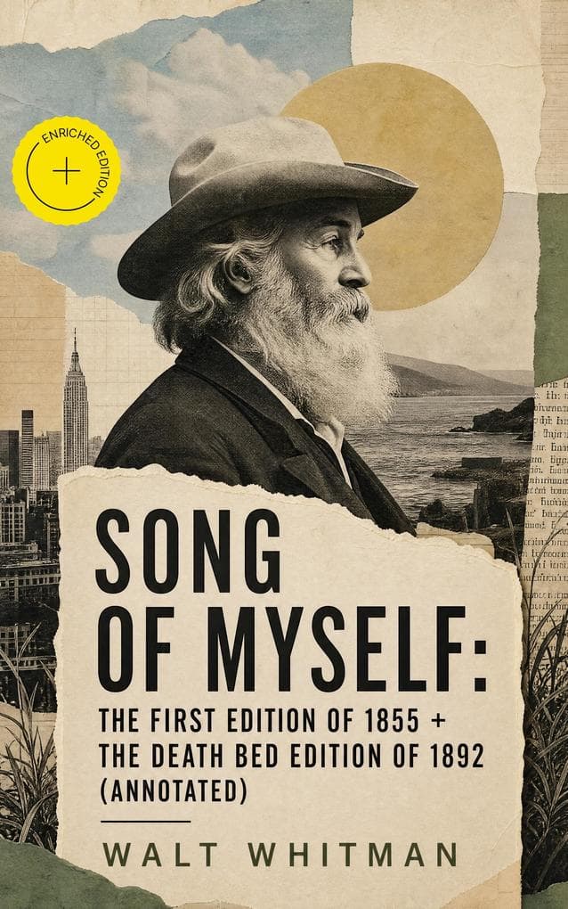 Song of Myself: The First Edition of 1855 + The Death Bed Edition of 1892 (Annotated): Enriched Edition. The 1855 First Edition and 1892 Deathbed Edition of a Classic American Long Poem