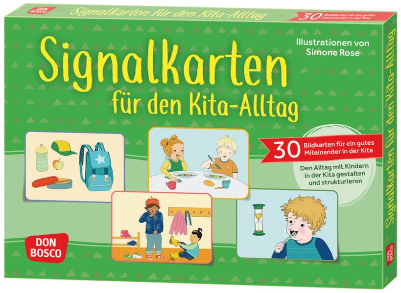 Signalkarten für den Kita-Alltag: 30 Bildkarten für ein gutes Miteinander. Mit Bildern Kita-Regeln für Kinder ab 3 Jahren klar kommunizieren und die Orientierung im Tagesablauf vereinfachen