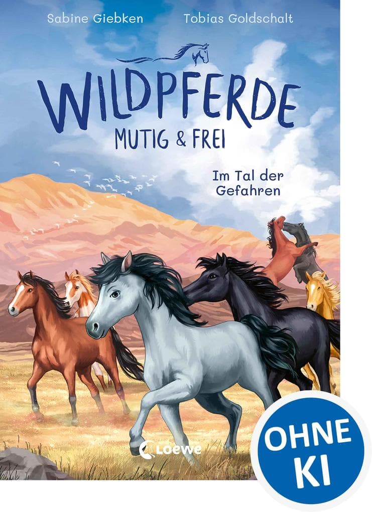 Wildpferde - mutig und frei (Band 2) - Im Tal der Gefahren: Durchstreife die Prärie mit Mustang Luna! - Eine abenteuerliche Pferdegeschichte zum Selberlesen ab 7 Jahren