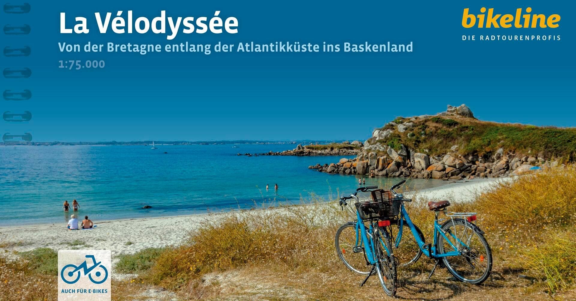 La Vélodyssée: Von der Bretagne entlang der Atlantikküste bis ins Baskenland. 1:75.000, 1.317 km, GPS-Tracks Download, LiveUpdate